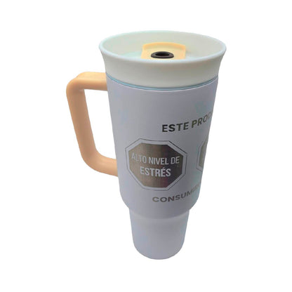 Termo Acero Inoxidable Excesos Estrés Lila 1.2 Litros