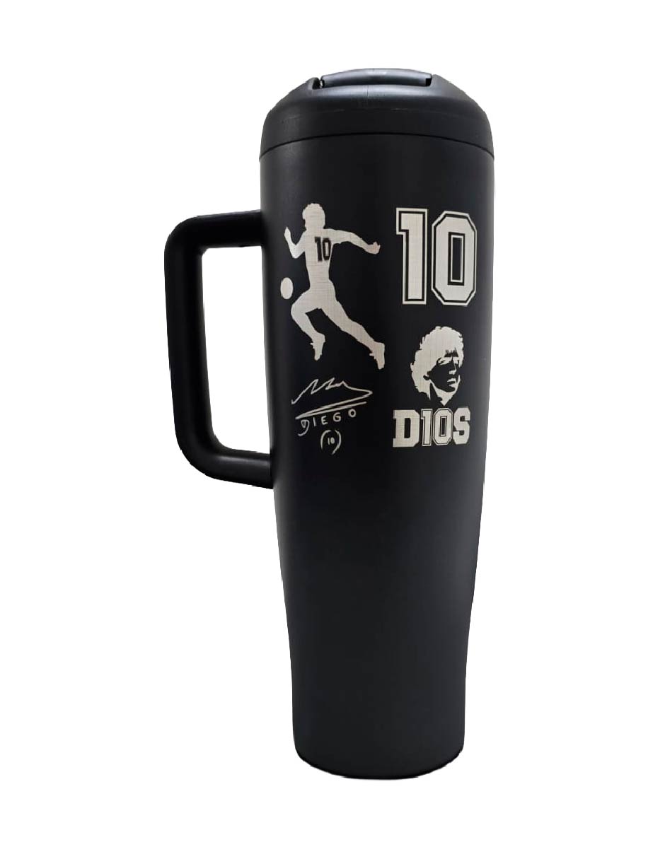 Termo Acero Inoxidable Maradona Negro 1.2 Litros