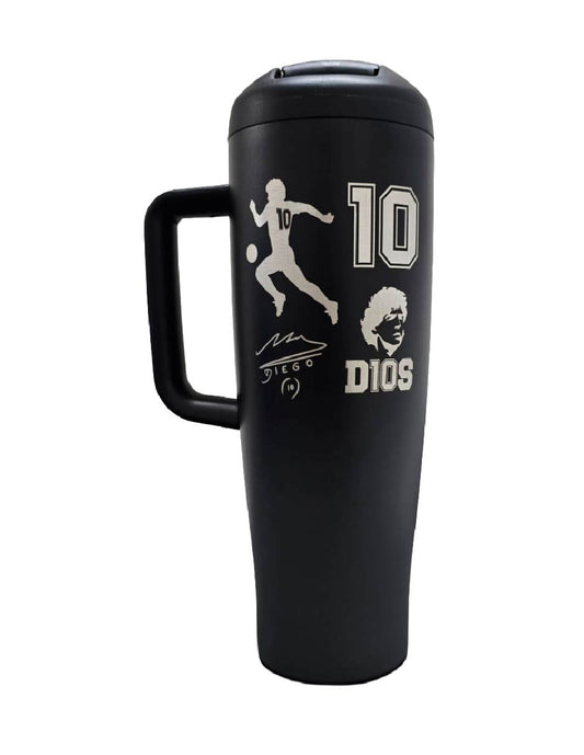 Termo Acero Inoxidable Maradona Negro 1.2 Litros
