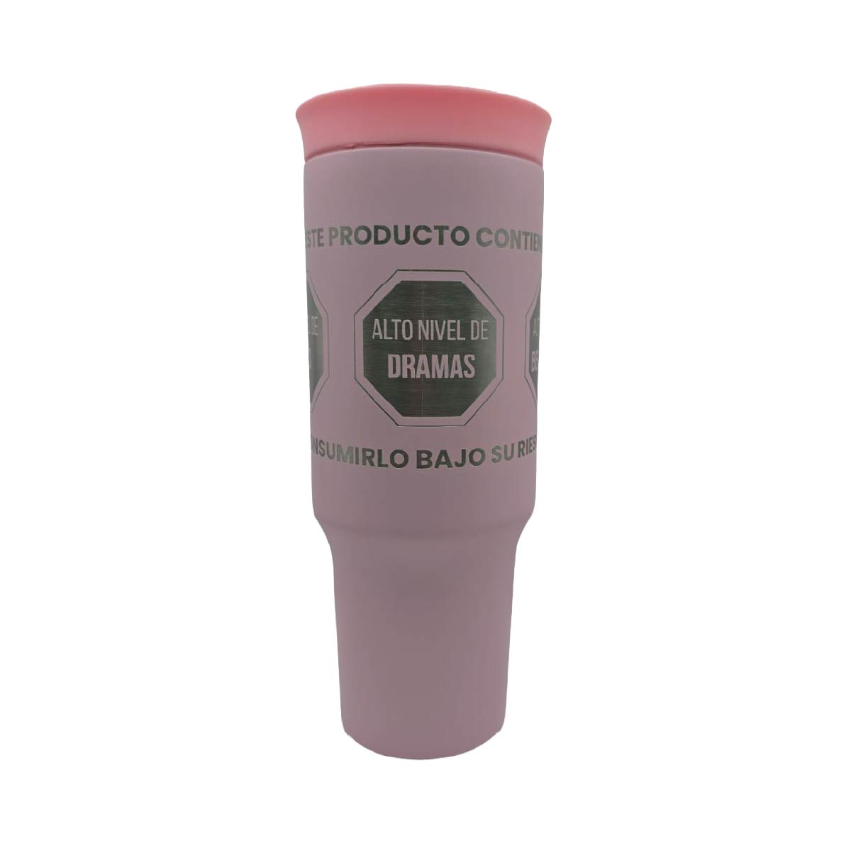 Termo Acero Inoxidable Excesos Tóxico Rosa 1.2 Litros