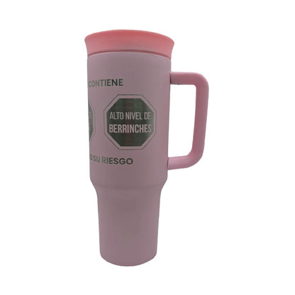 Termo Acero Inoxidable Excesos Tóxico Rosa 1.2 Litros
