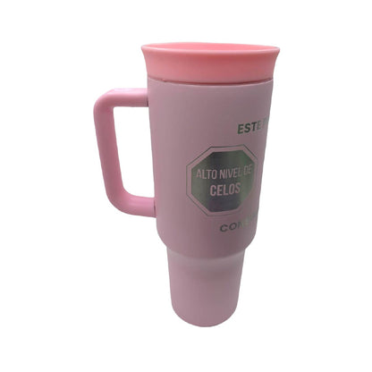 Termo Acero Inoxidable Excesos Tóxico Rosa 1.2 Litros