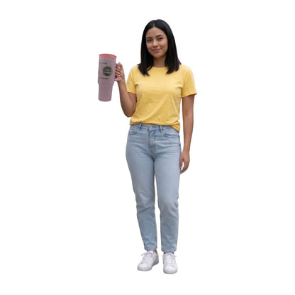 Termo Acero Inoxidable Excesos Tóxico Rosa 1.2 Litros