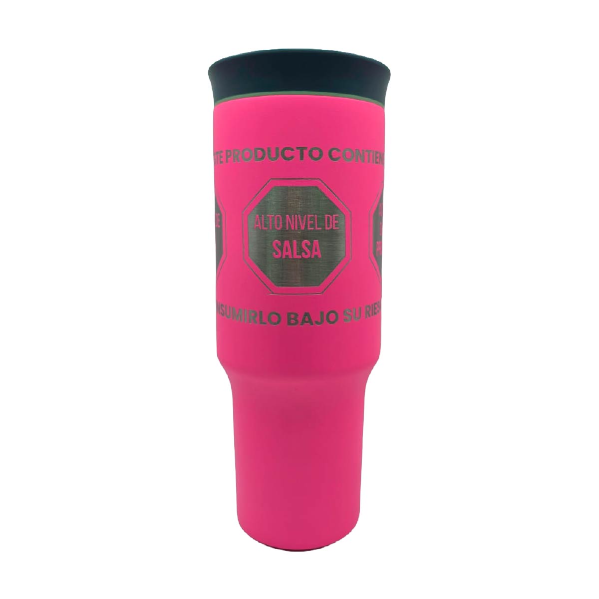 Termo Acero Inoxidable Exceso De Flow Y Salsa Fucsia 1.2 Litros