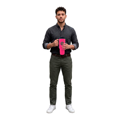 Termo Acero Inoxidable Exceso De Flow Y Salsa Fucsia 1.2 Litros