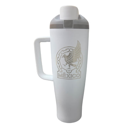 Termo Acero Inoxidable México Blanco 1.2 Litros