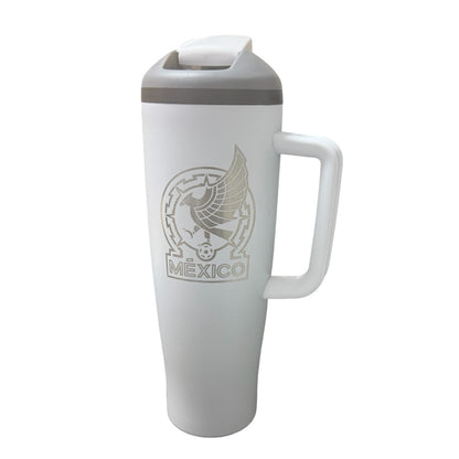 Termo Acero Inoxidable México Blanco 1.2 Litros