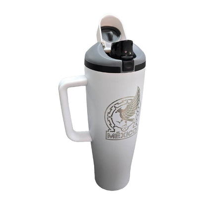 Termo Acero Inoxidable México Blanco 1.2 Litros