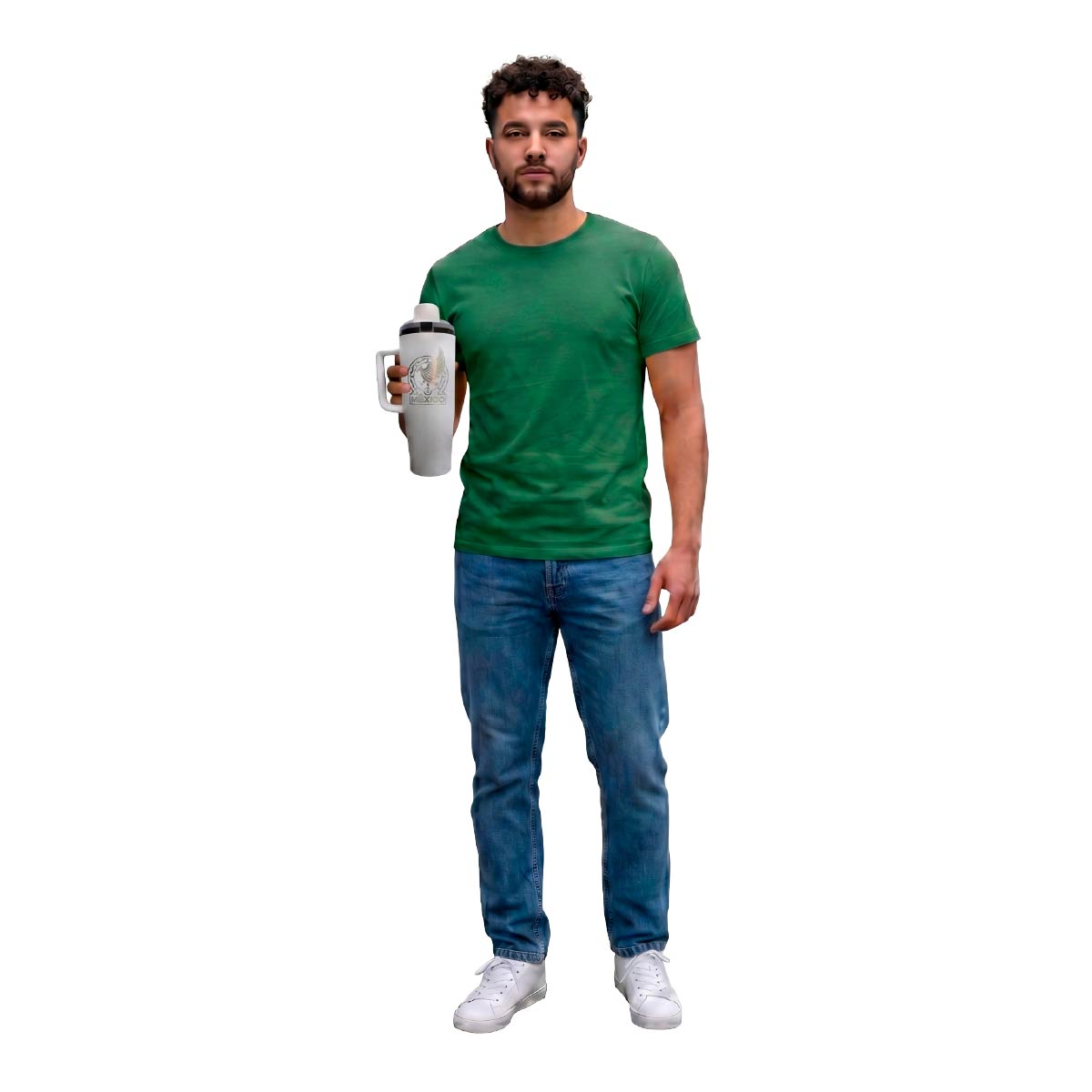 Termo Acero Inoxidable México Blanco 1.2 Litros