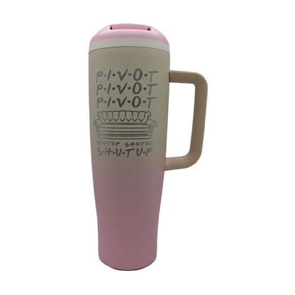 Termo Acero Inoxidable Friends Rosa Beige 1.2 Litros