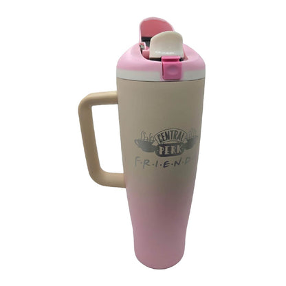 Termo Acero Inoxidable Friends Rosa Beige 1.2 Litros