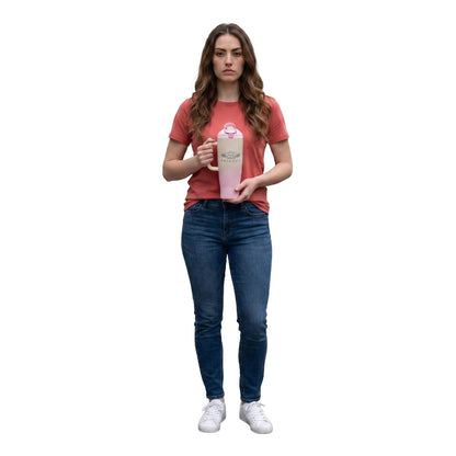 Termo Acero Inoxidable Friends Rosa Beige 1.2 Litros