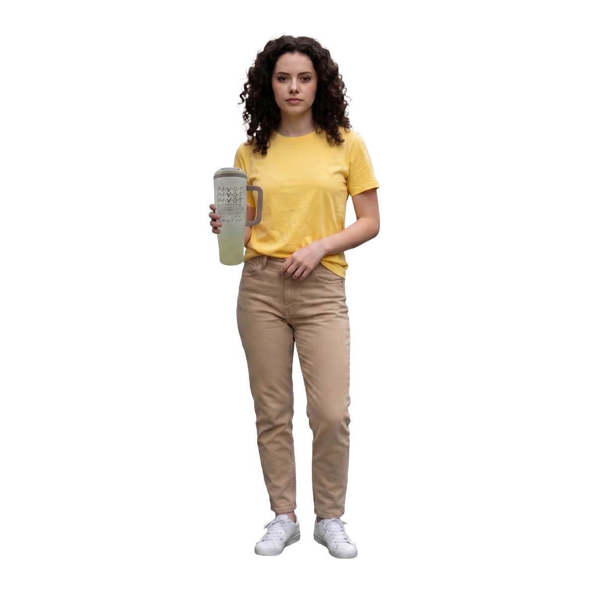Termo Acero Inoxidable Friends Amarillo 1.2 Litros