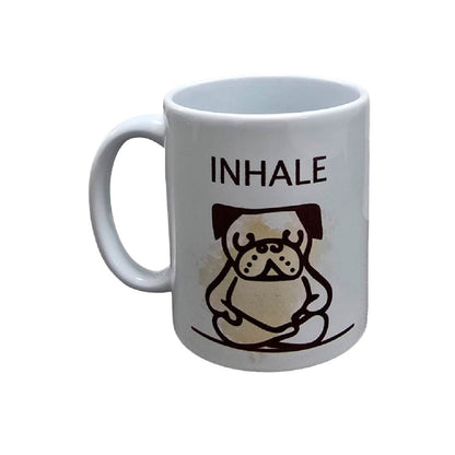 Set De 2 Tazas Inhale Exhale Blanco