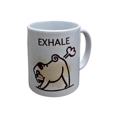Set De 2 Tazas Inhale Exhale Blanco