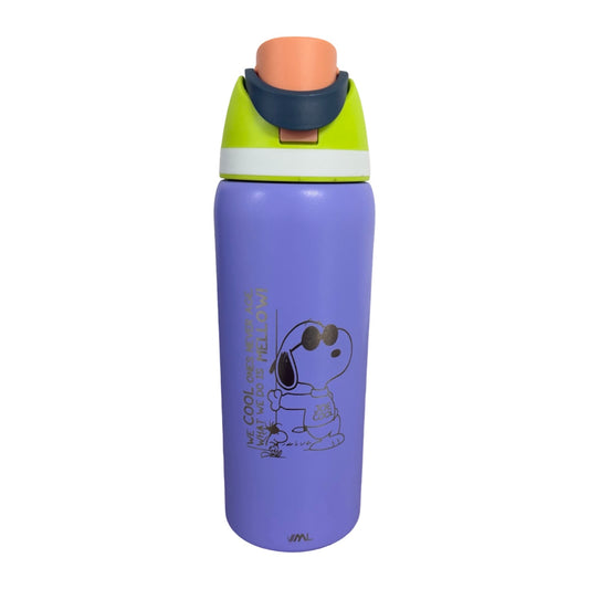 Termo Acero Inoxidable Snoopy Morado