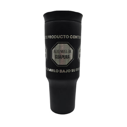 Termo Acero Inoxidable Excesos Altos Niveles Negro 1.2 Litros