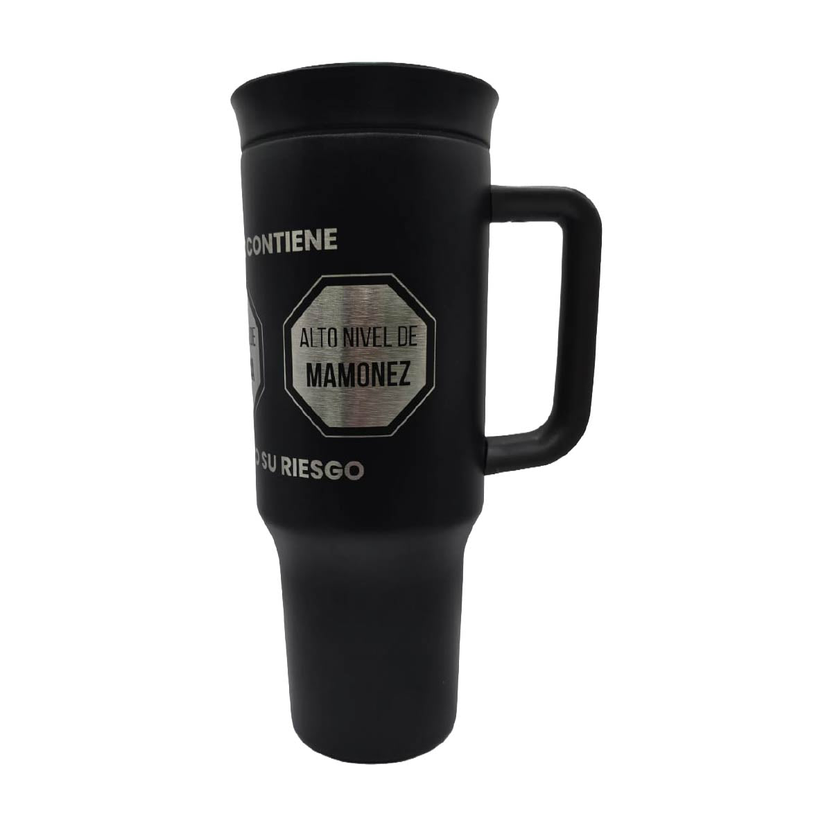 Termo Acero Inoxidable Excesos Altos Niveles Negro 1.2 Litros