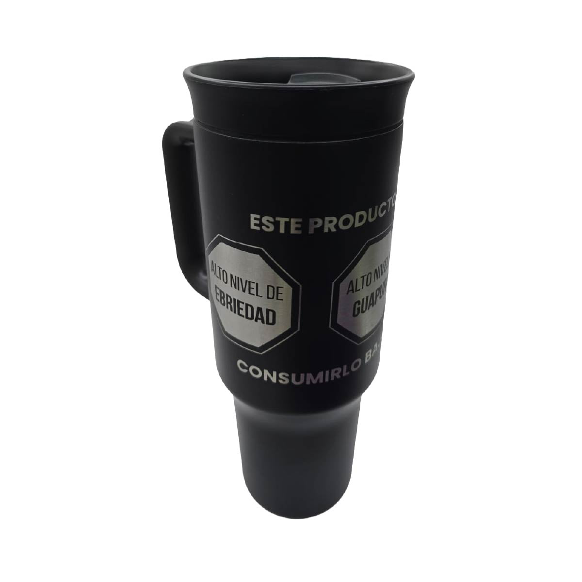Termo Acero Inoxidable Excesos Altos Niveles Negro 1.2 Litros