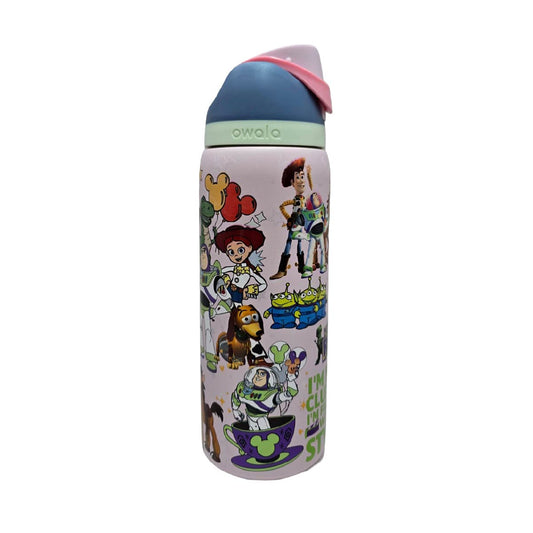 Termo Owala Toy Story Rosa Con Tapa Azul 946 Mililitros