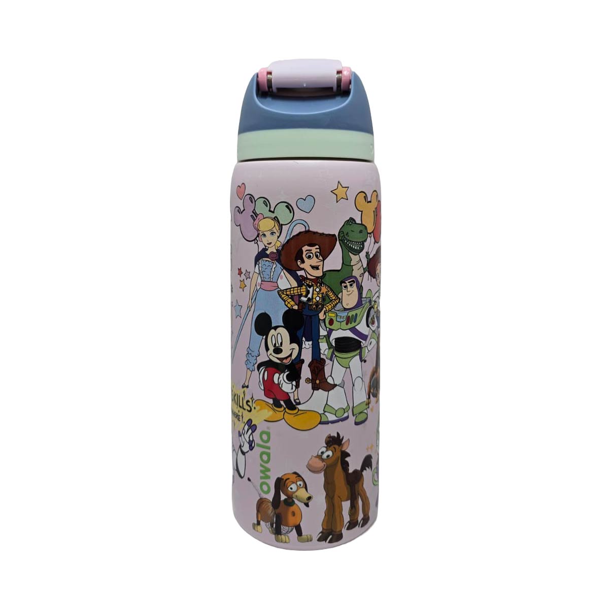 Termo Owala Toy Story Rosa Con Tapa Azul 946 Mililitros