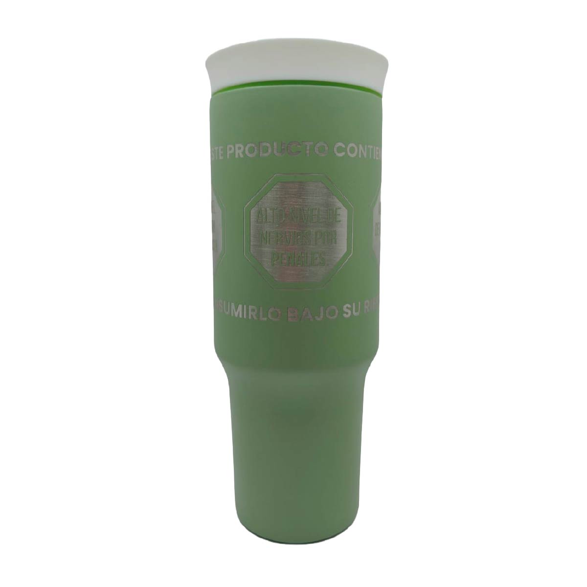Termo Acero Inoxidable Excesos Y Pasión Mundialista Verde 1.2 Litros