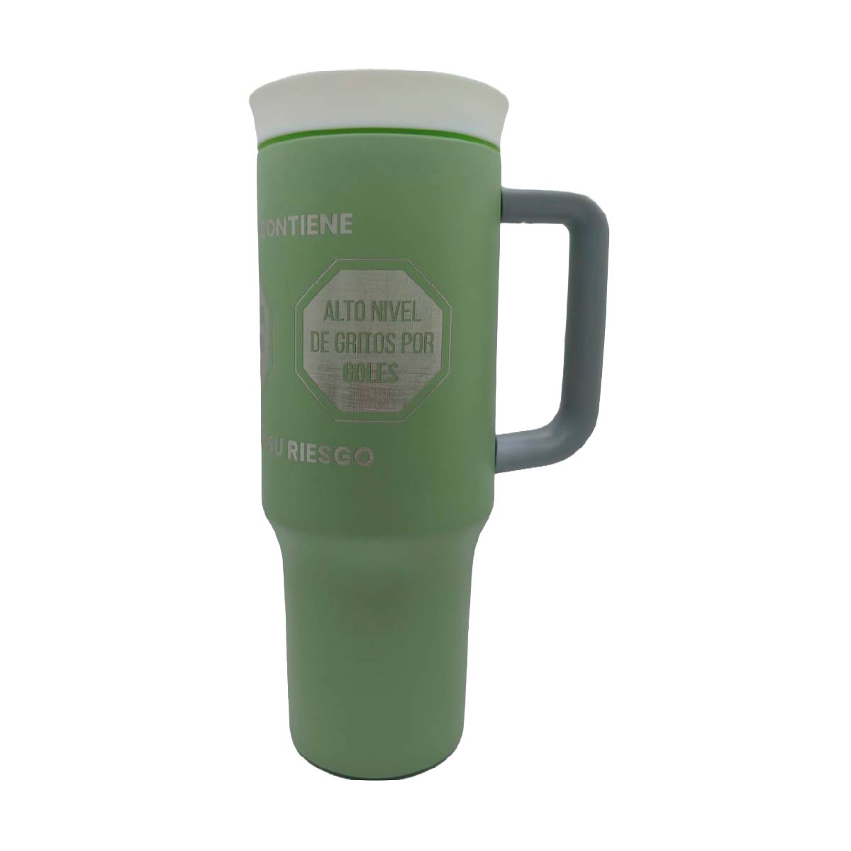 Termo Acero Inoxidable Excesos Y Pasión Mundialista Verde 1.2 Litros