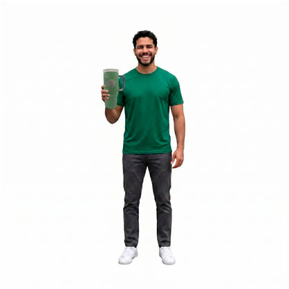 Termo Acero Inoxidable Excesos Y Pasión Mundialista Verde 1.2 Litros