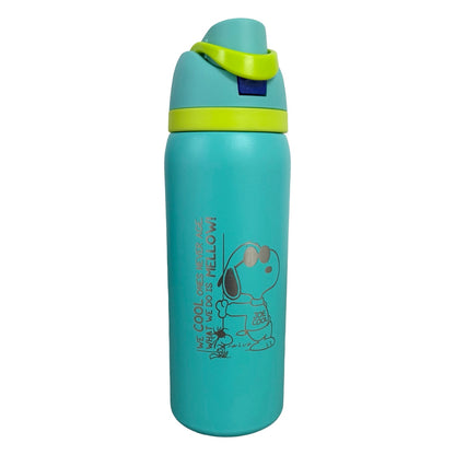 Termo Acero Inoxidable Snoopy Verde