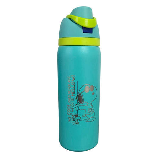 Termo Acero Inoxidable Snoopy Verde