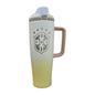 Termo Acero Inoxidable Brasil Mundial Blanco Con Amarillo 1.2