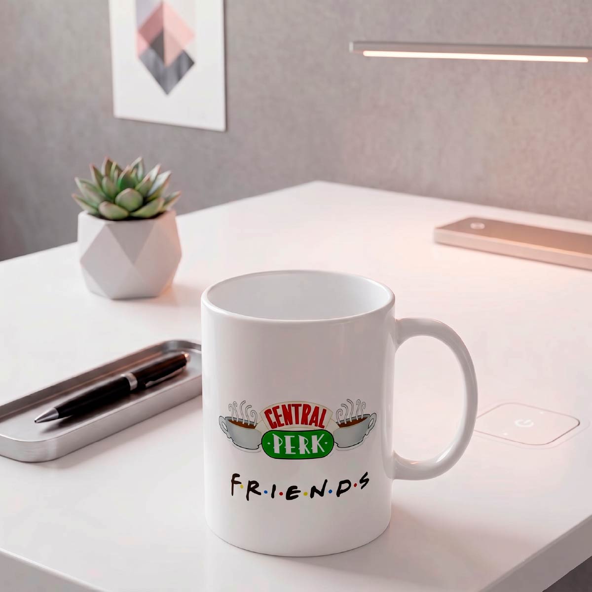 Set De 2 Tazas Friends Blanco