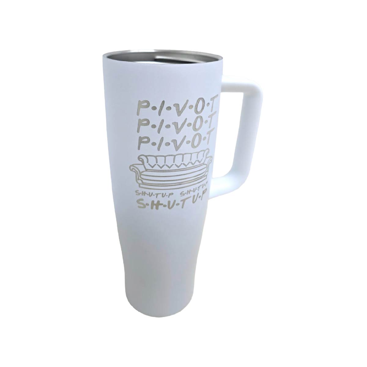 Termo Acero Inoxidable Friends Blanco 1.2 Litros