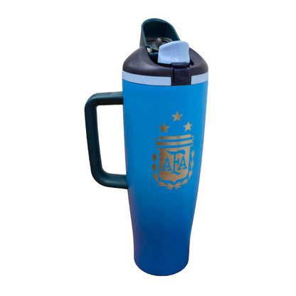 Termo Acero Inoxidable Argentina Mundial Azul 1.2 Litros