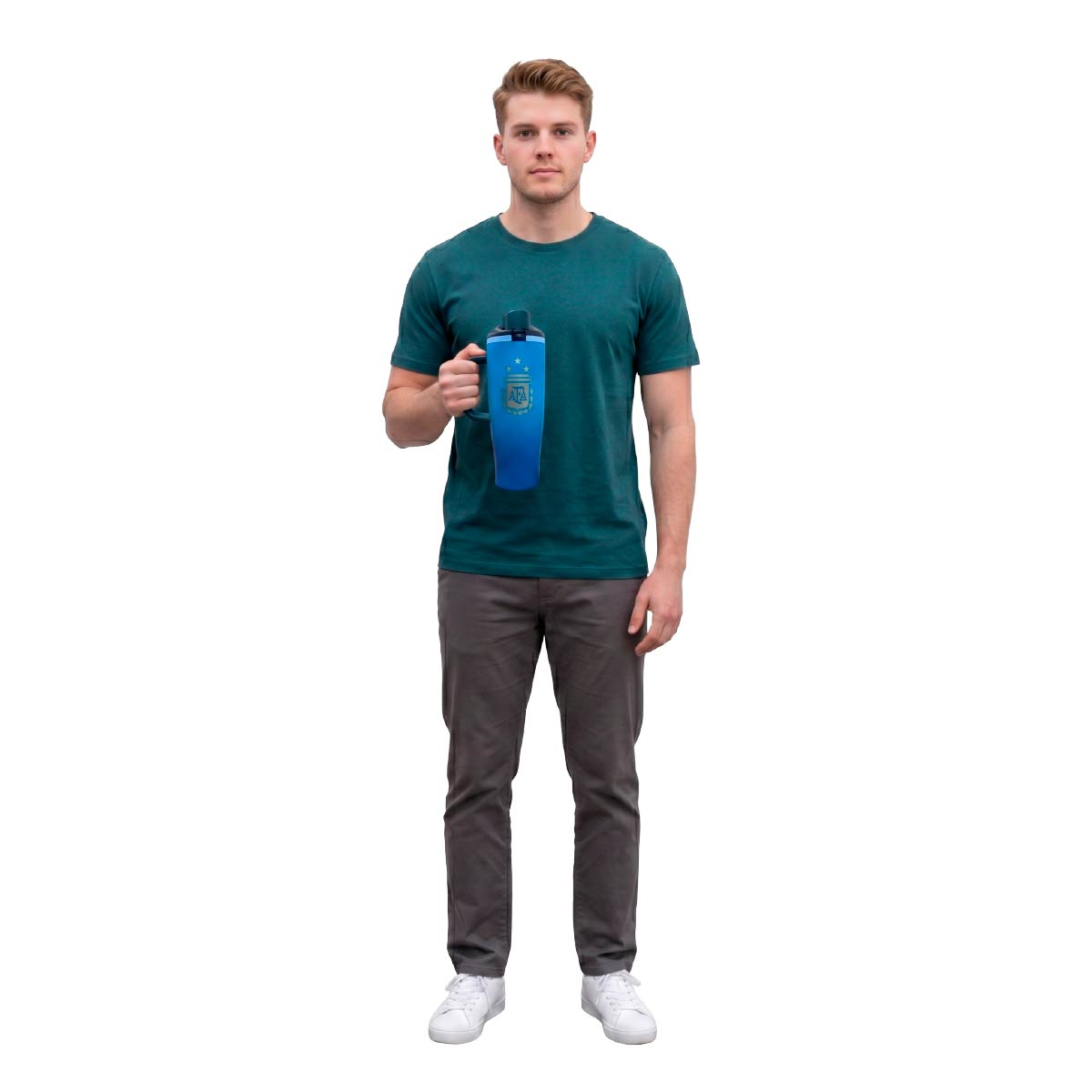 Termo Acero Inoxidable Argentina Mundial Azul 1.2 Litros