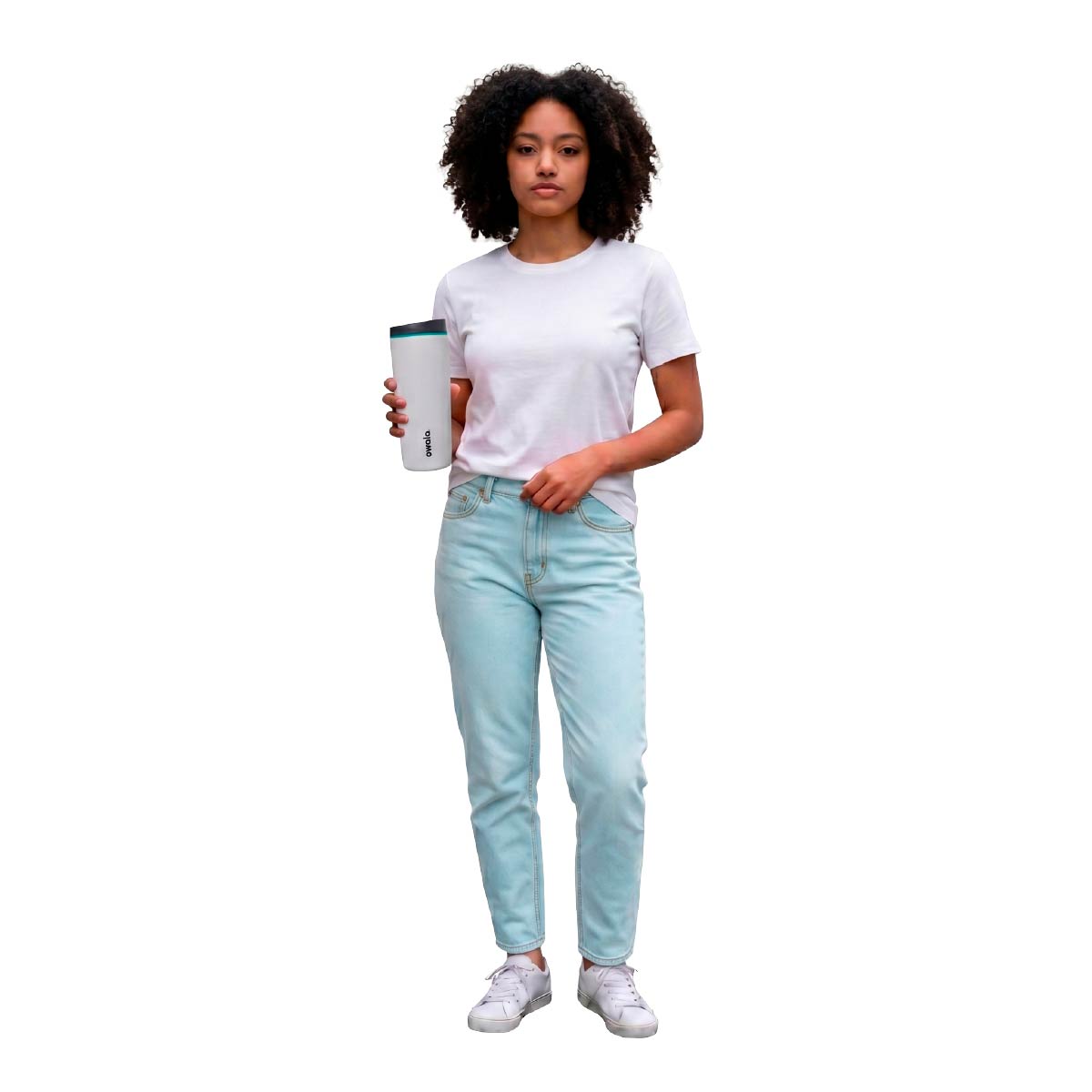 Vaso Para Café Owala Smoothsip Blanco 20 Oz