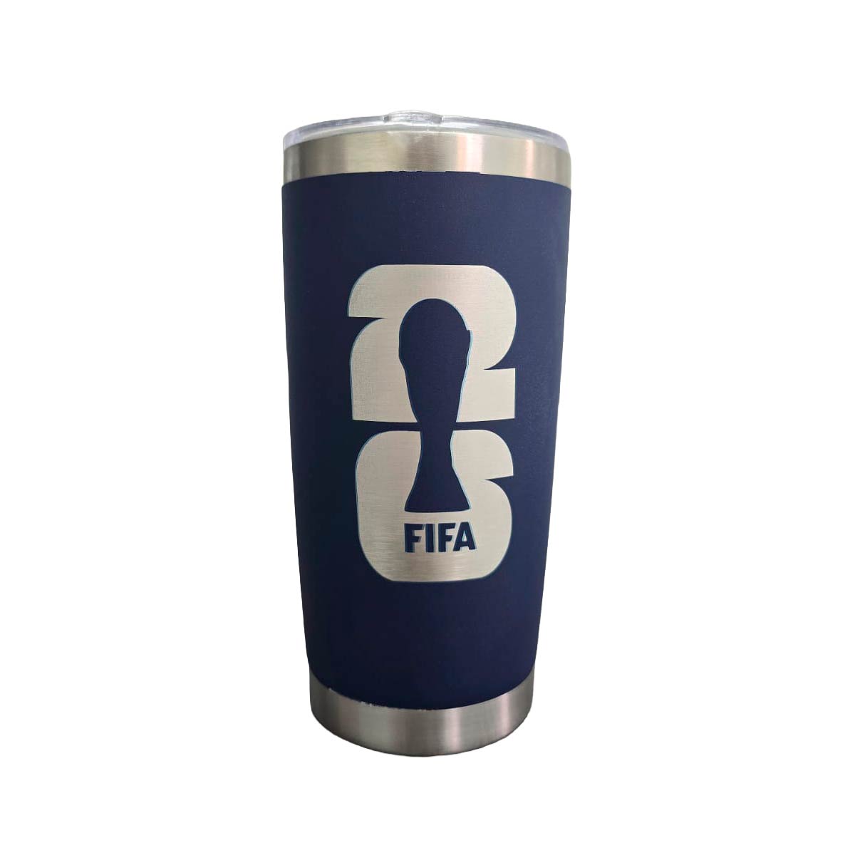 Termo Tumbler Mundial 2026 Azul 20 Oz