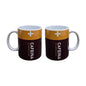 Set De 2 Tazas Pila Cafeína Blanco