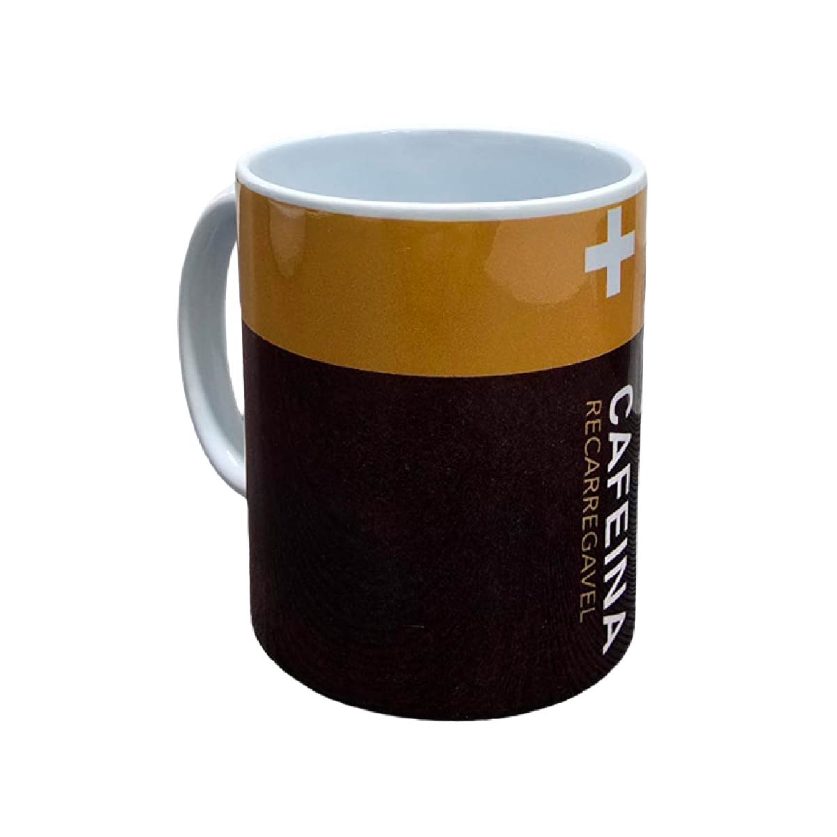 Set De 2 Tazas Pila Cafeína Blanco
