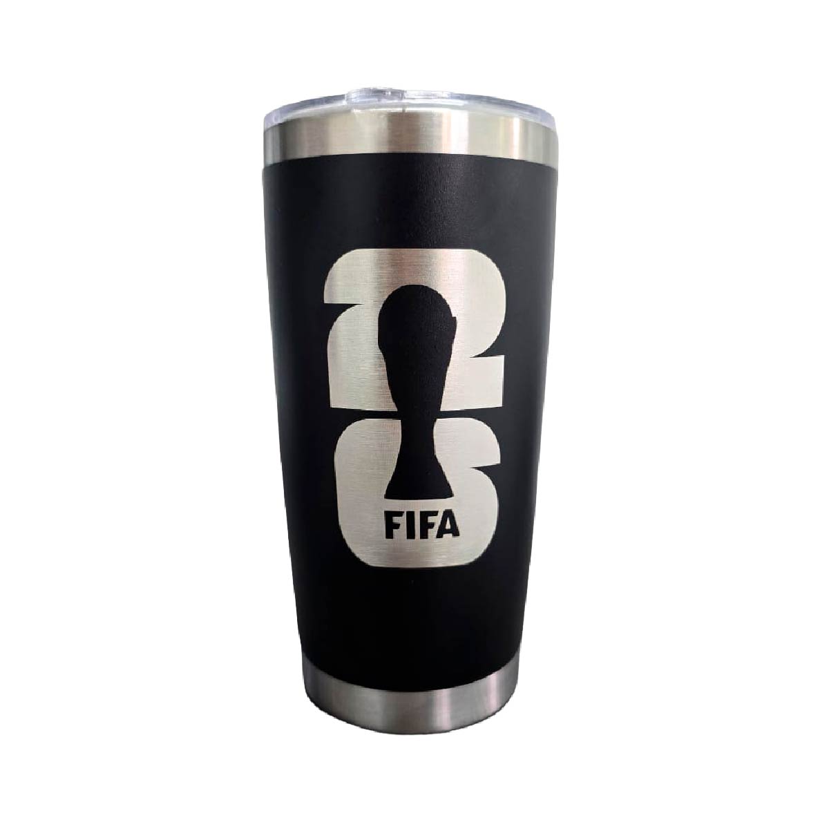 Termo Tumbler Mundial 2026 Negro 20 Oz