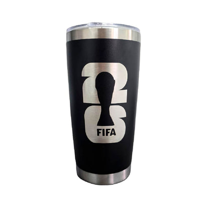 Termo Tumbler Mundial 2026 Negro 20 Oz