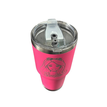 Termo Barbie Collection color fucsia de 887 ml