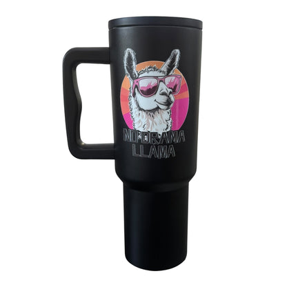Termo Color Negro Llama 1.2 Litros