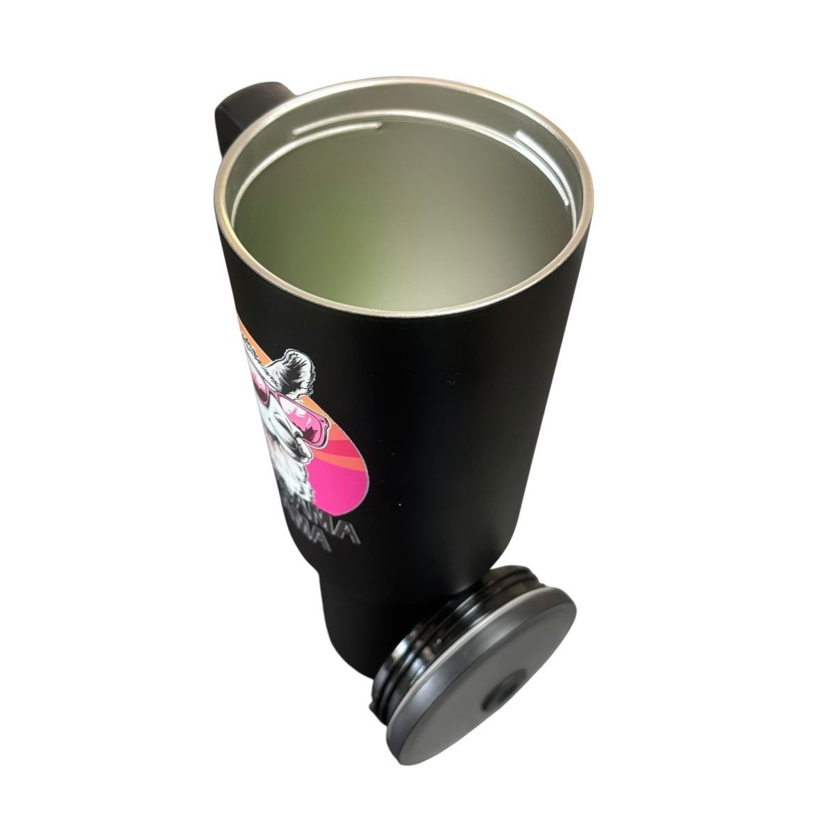 Termo Color Negro Llama 1.2 Litros