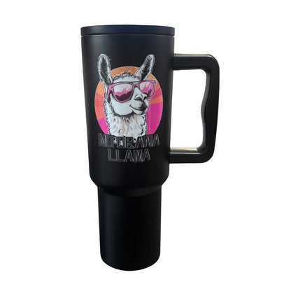 Termo Color Negro Llama 1.2 Litros