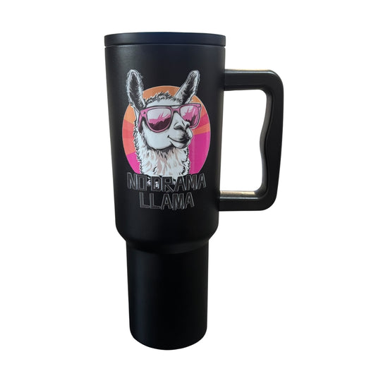 Termo Color Negro Llama 1.2 Litros