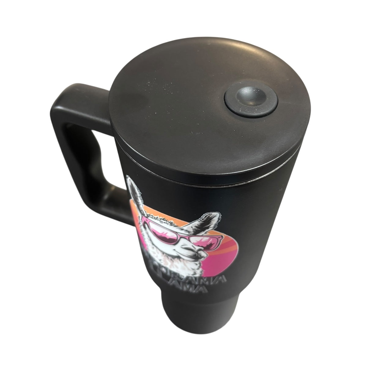 Termo Color Negro Llama 1.2 Litros