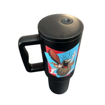 Termo Color Negro Captain Caveman 1.2 Litros
