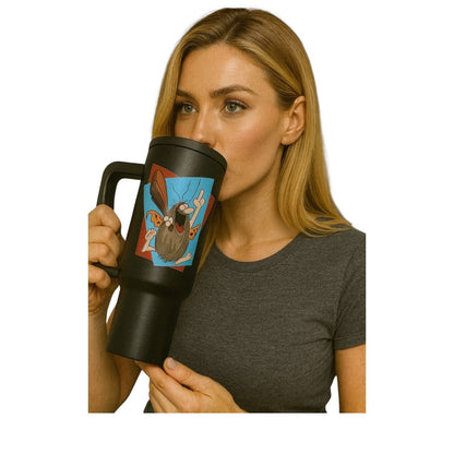 Termo Color Negro Captain Caveman 1.2 Litros