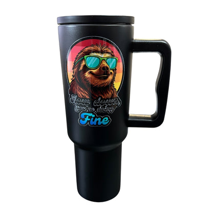 Termo Color Negro Perezoso 1.2 Litros